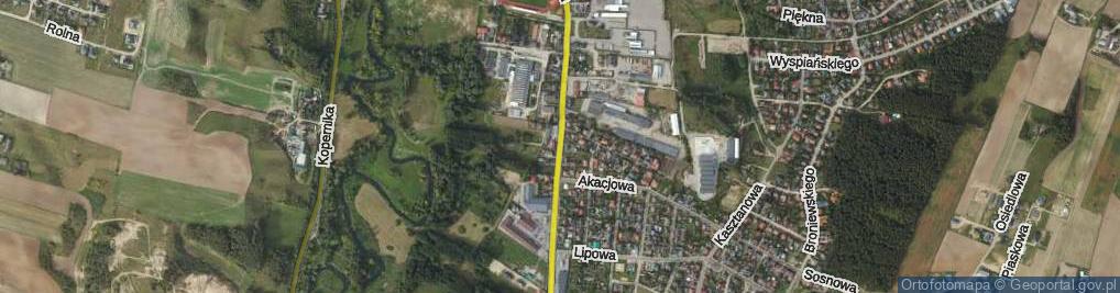 Zdjęcie satelitarne Jagiellońska ul.